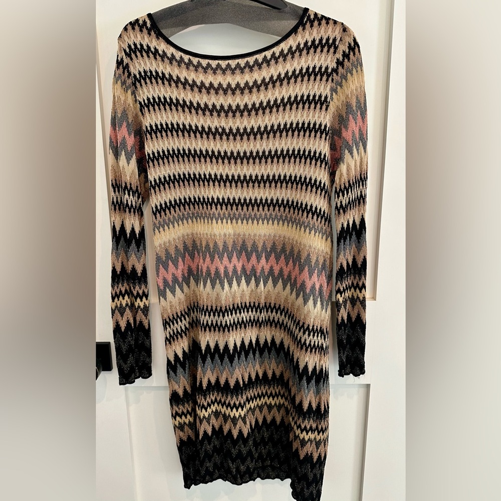 Vintage M Missoni chevron knit dress.